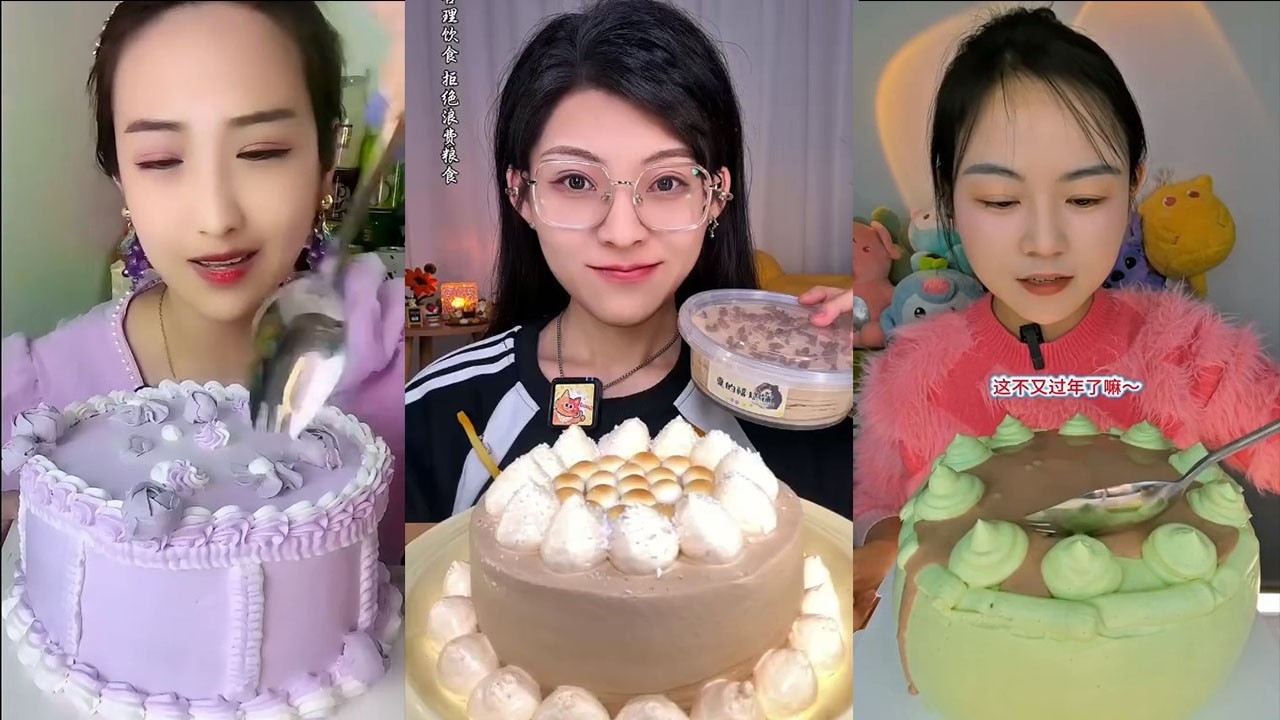 ASMR MOUSE CAKE || LAVA CAKE, MOCHI, CREPE ROLL CAKE