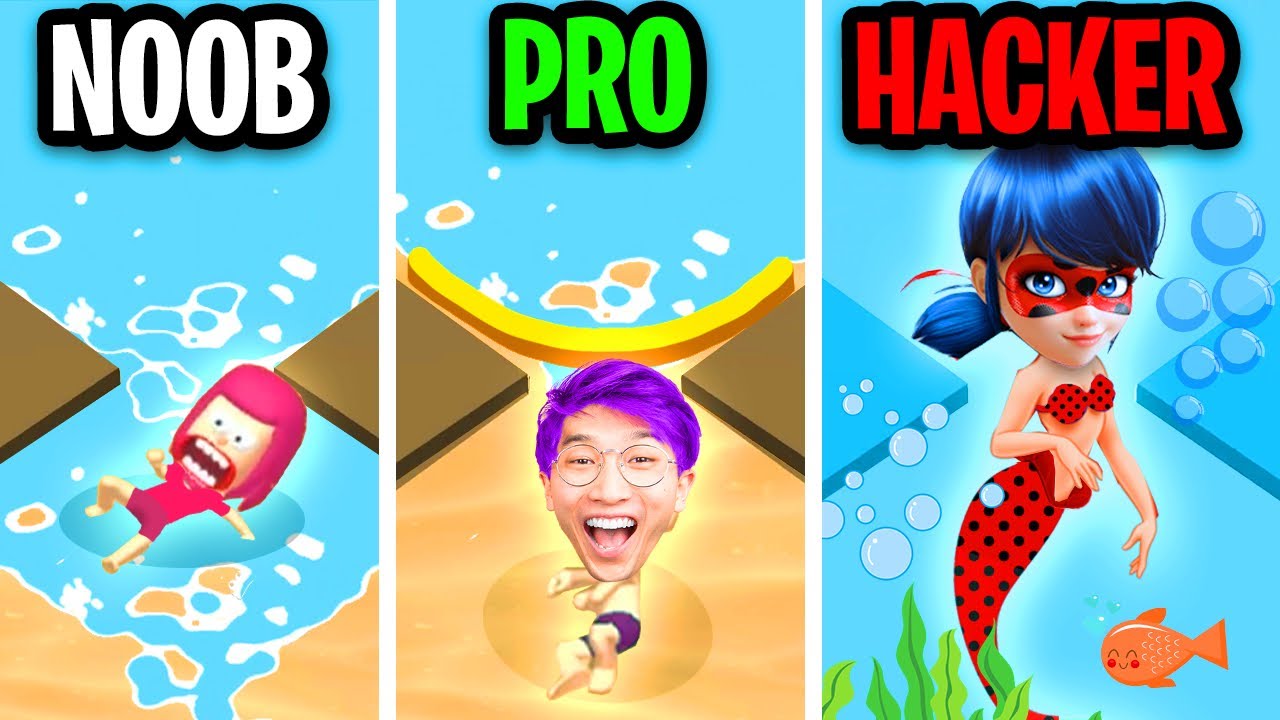 NOOB vs PRO vs HACKER In STOP THE FLOW! (ALL LEVELS!)