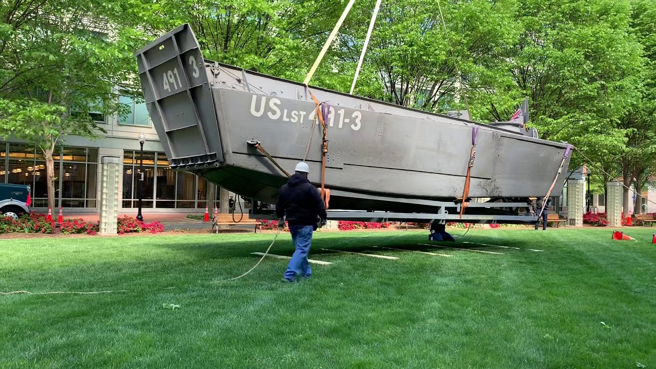 Higgins Boat landing at the Patent & Trademark Office