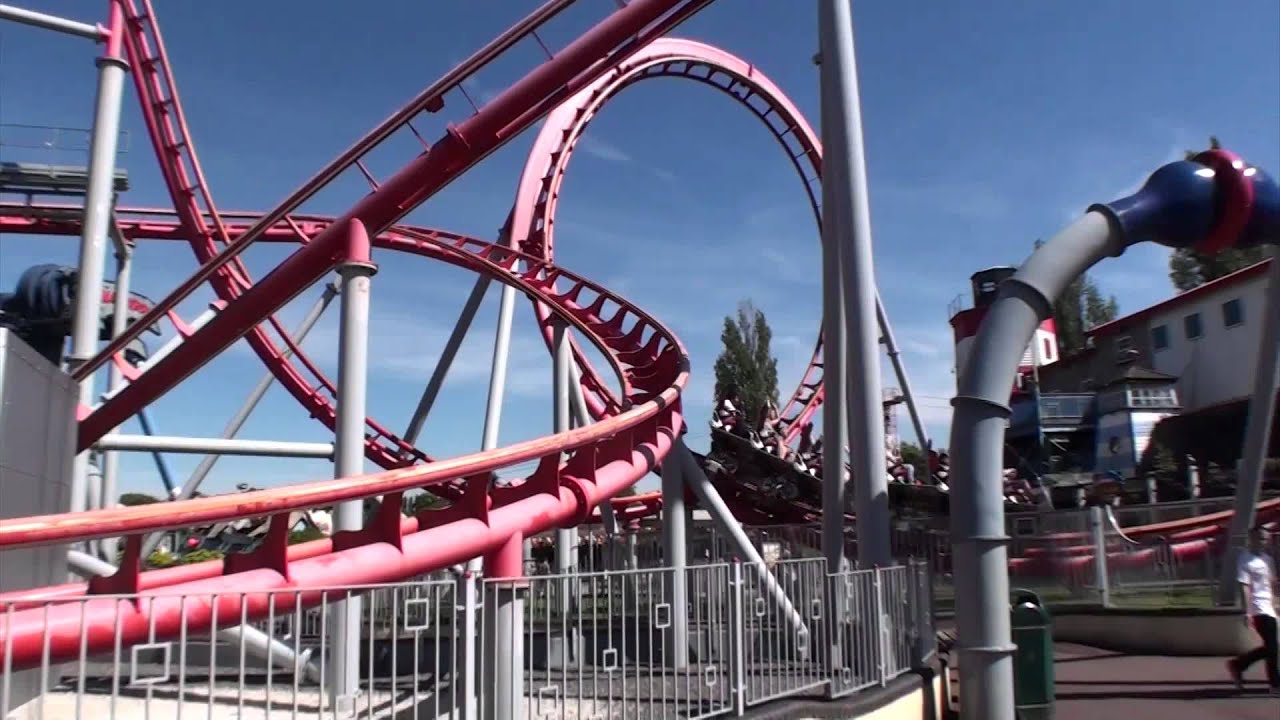 G Force Roller Coaster POV Front Seat Onride Drayton Manor UK England Maurer Söhne X-Car