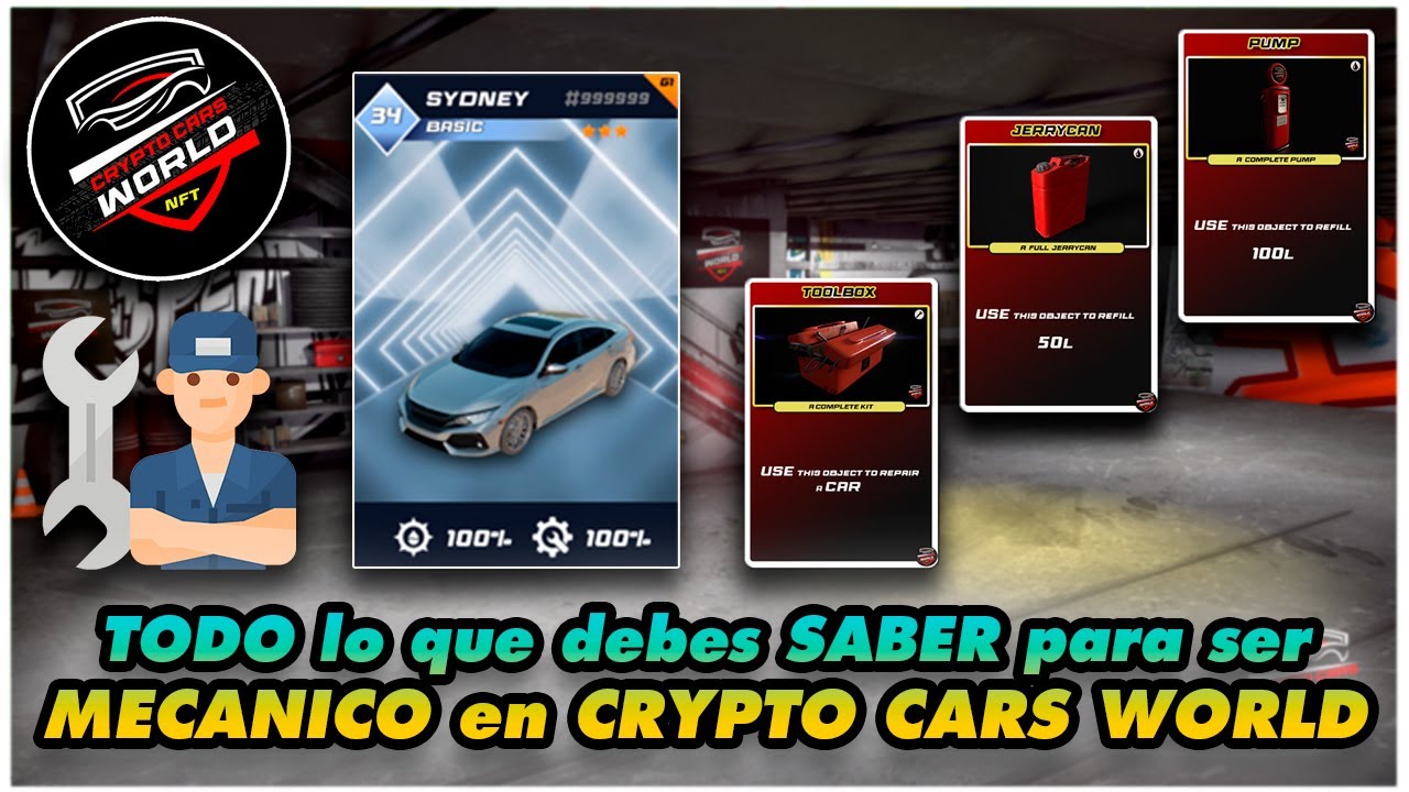 🏁CRYPTO CARS WORLD 🏎️ - TODO lo que NECESITAS SABER para SER MEC&Aacute;NICO - COMPRA tus tokens CARS🏎️🏁