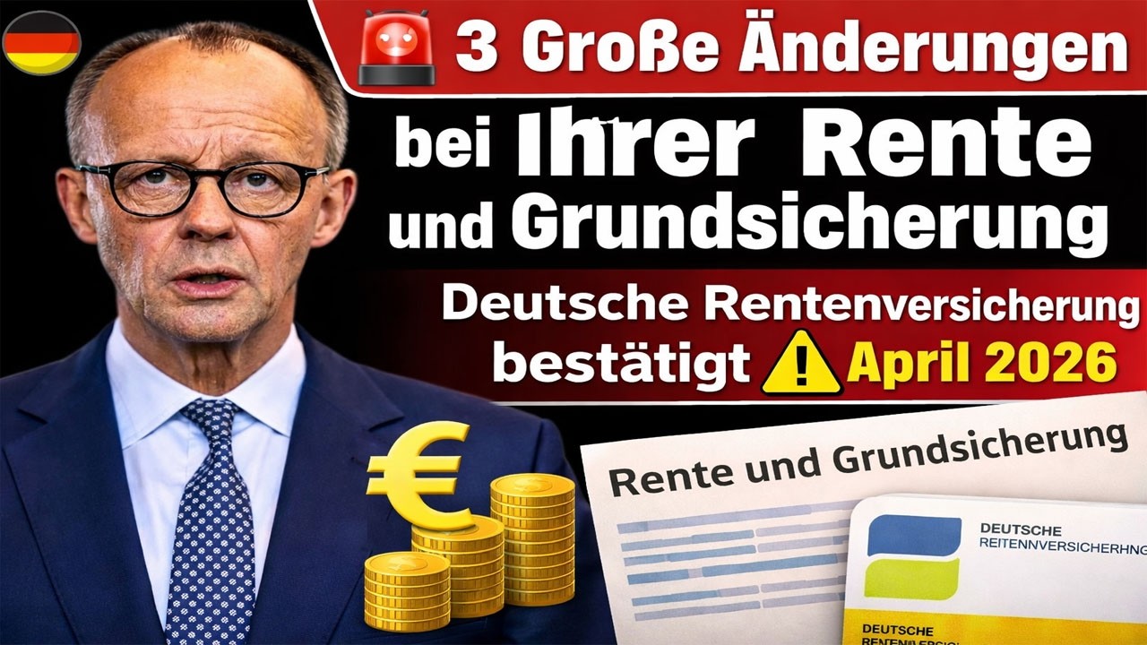 🚨 3 Gro&szlig;e &Auml;nderungen bei Ihrer Rente und Grundsicherung &ndash; Deutsche Rentenversicherung best&auml;tigt ⚠️