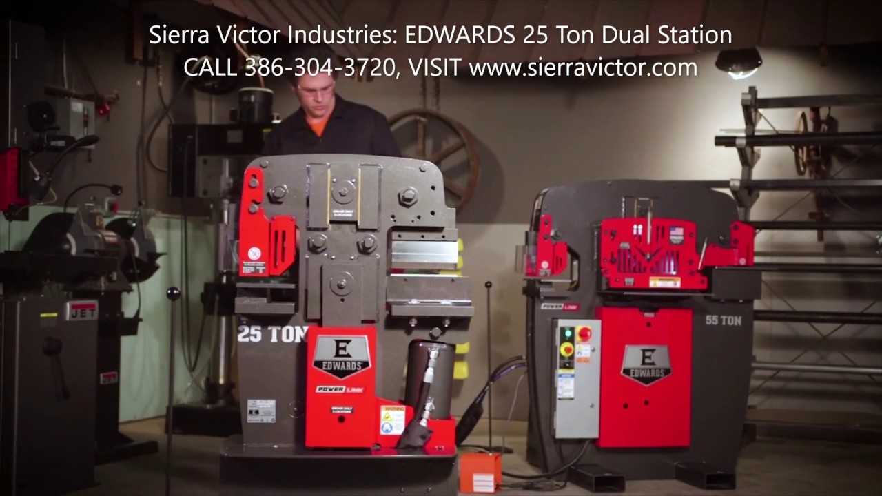 Sierra Victor Machinery: NEW! EDWARDS 25 Ton Dual Station