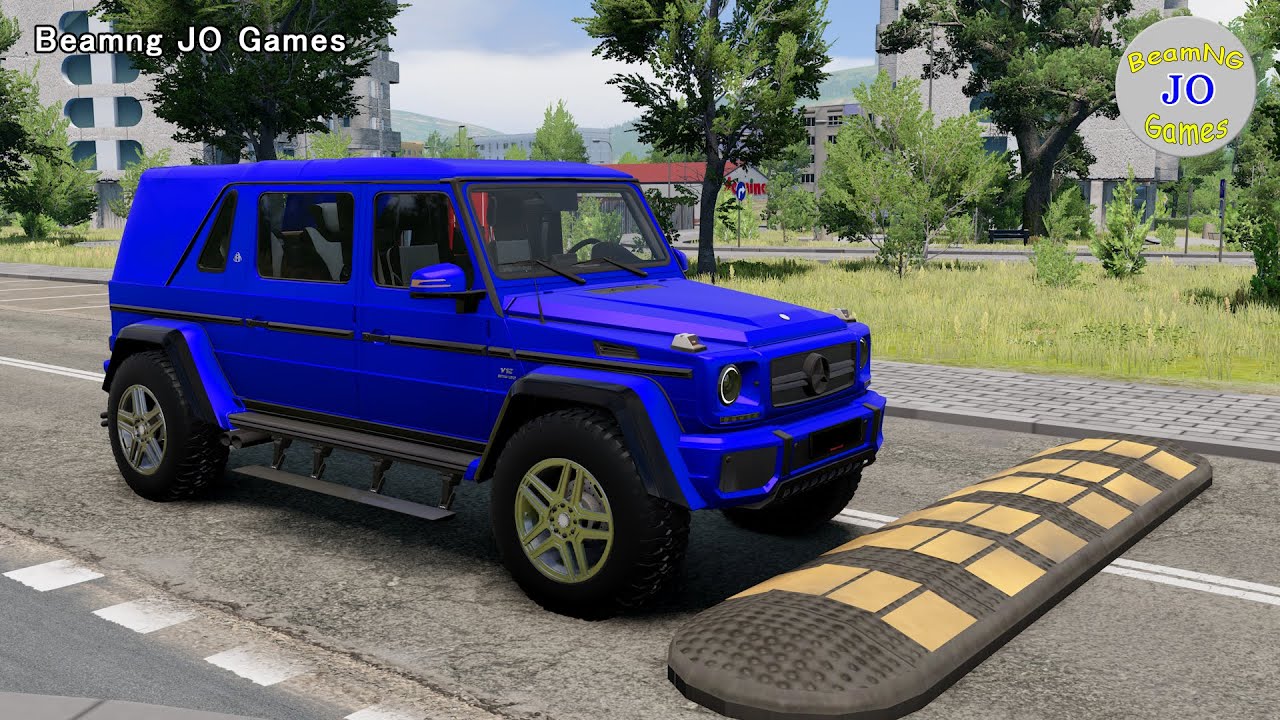 Cars vs Massive Speed Bumps # 534 – BeamNG JO Games