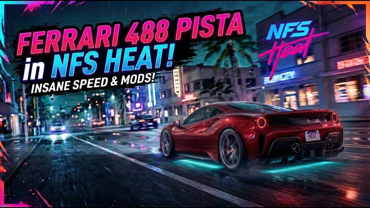Ferrari 488 Pista | NFS Heat | PS5 Gameplay | #carracing #youtubeshorts #viralshorts #ps5 #nfsheat