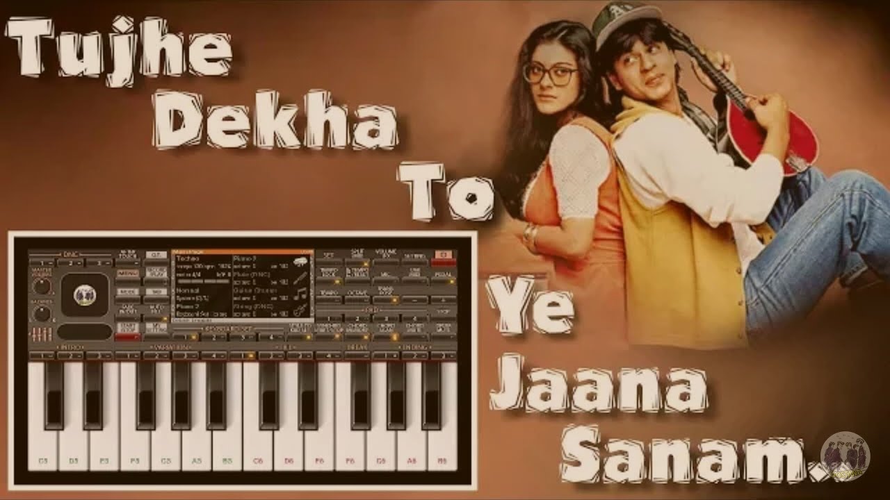 Tujhe Dekha To Ye Jaana Sanam play by mobile piano|org piano tutorial|#8Entertainment|#IFB