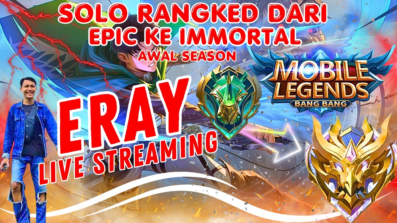 LIVE SOLO RANK DARI EPIC MENUJU IMORTAL #31 #mobilelegends