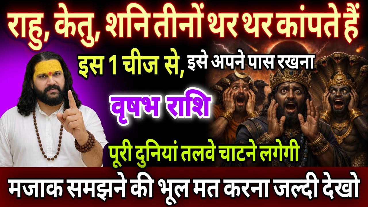 वृषभ राशि, 26,27,28 फरवरी, राहु,केतु और शनि तीनों थर थर कांपते हैं इस एक छोटी सी चीज से 