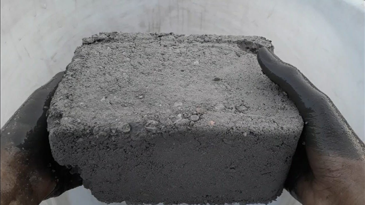 ~ASMR~ White stoney texture mix sand cement dry crumbling on stainer & water tub crumbling +dip💧❤️
