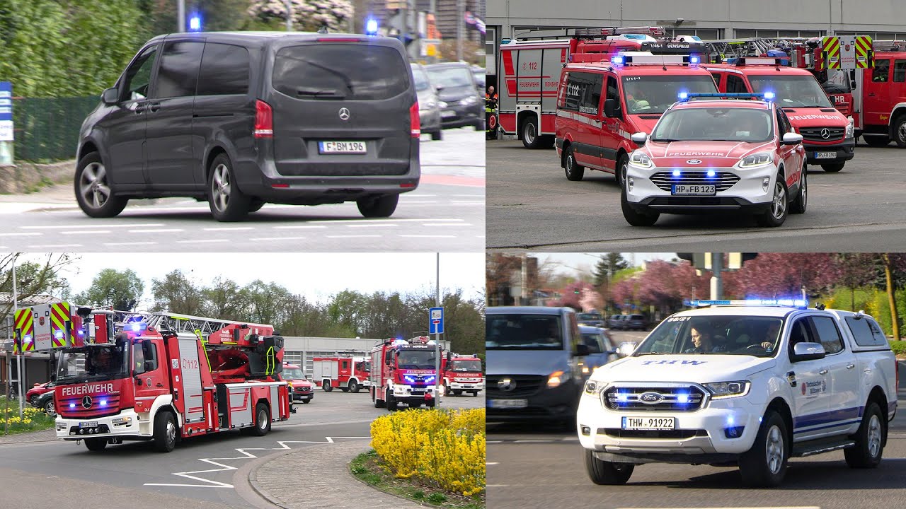 [Realeinsatz SEK Frankfurt] Katastrophenschutzübung Apollon in Bensheim - Einsatzfahrten