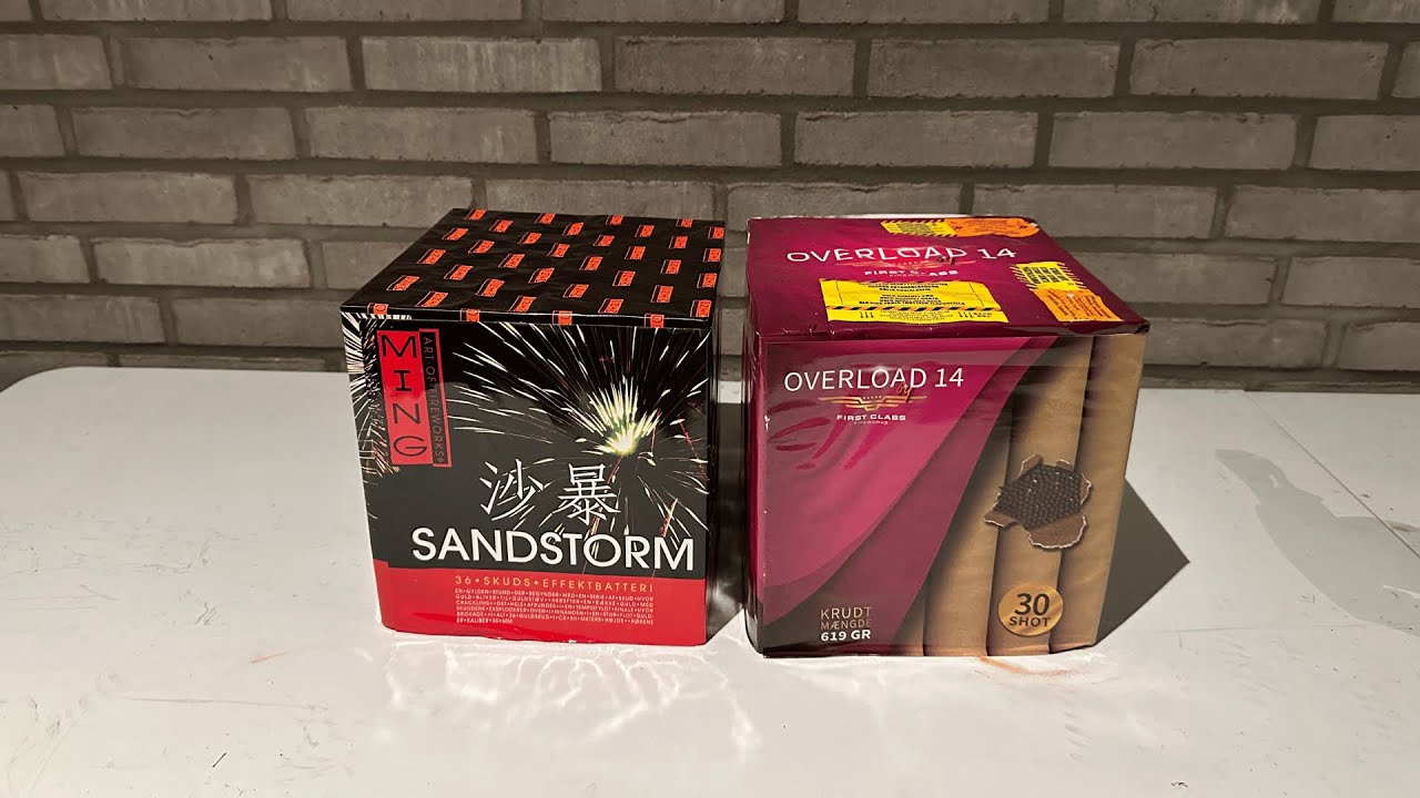 [SYGT FEDE] Sandstorm Vs Overload 14 - FYRVÆRKERI TEST🔥🎆