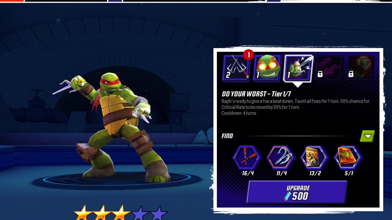 Unlocking Raphael in TMNT Legends