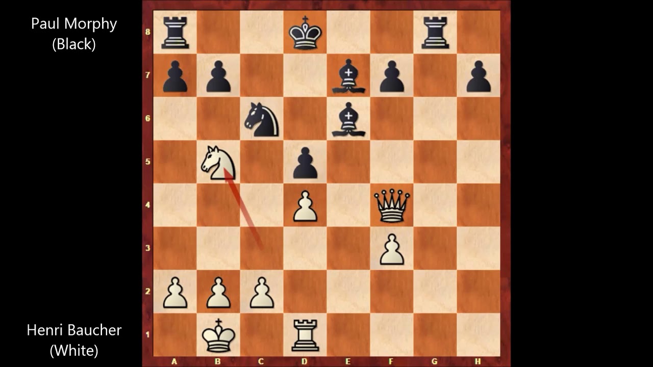 Henri Baucher vs Paul Morphy - Paris (1858) #103