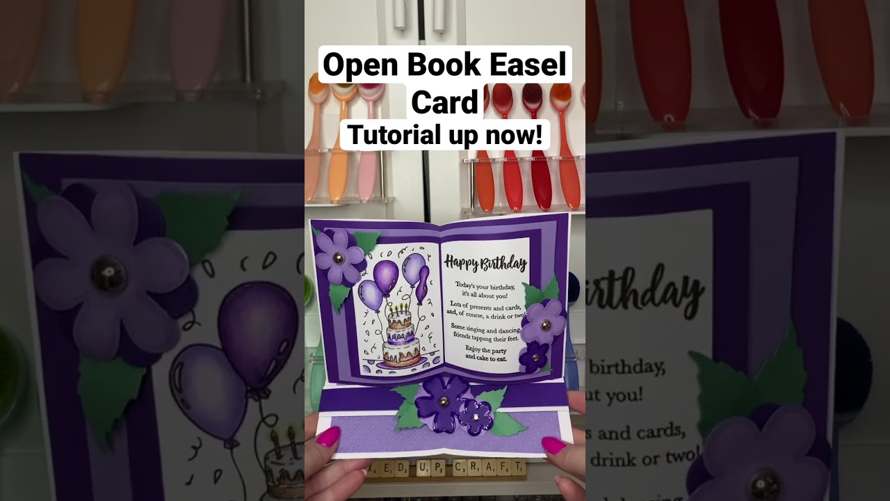 🎉Open Book Easel Card🥳