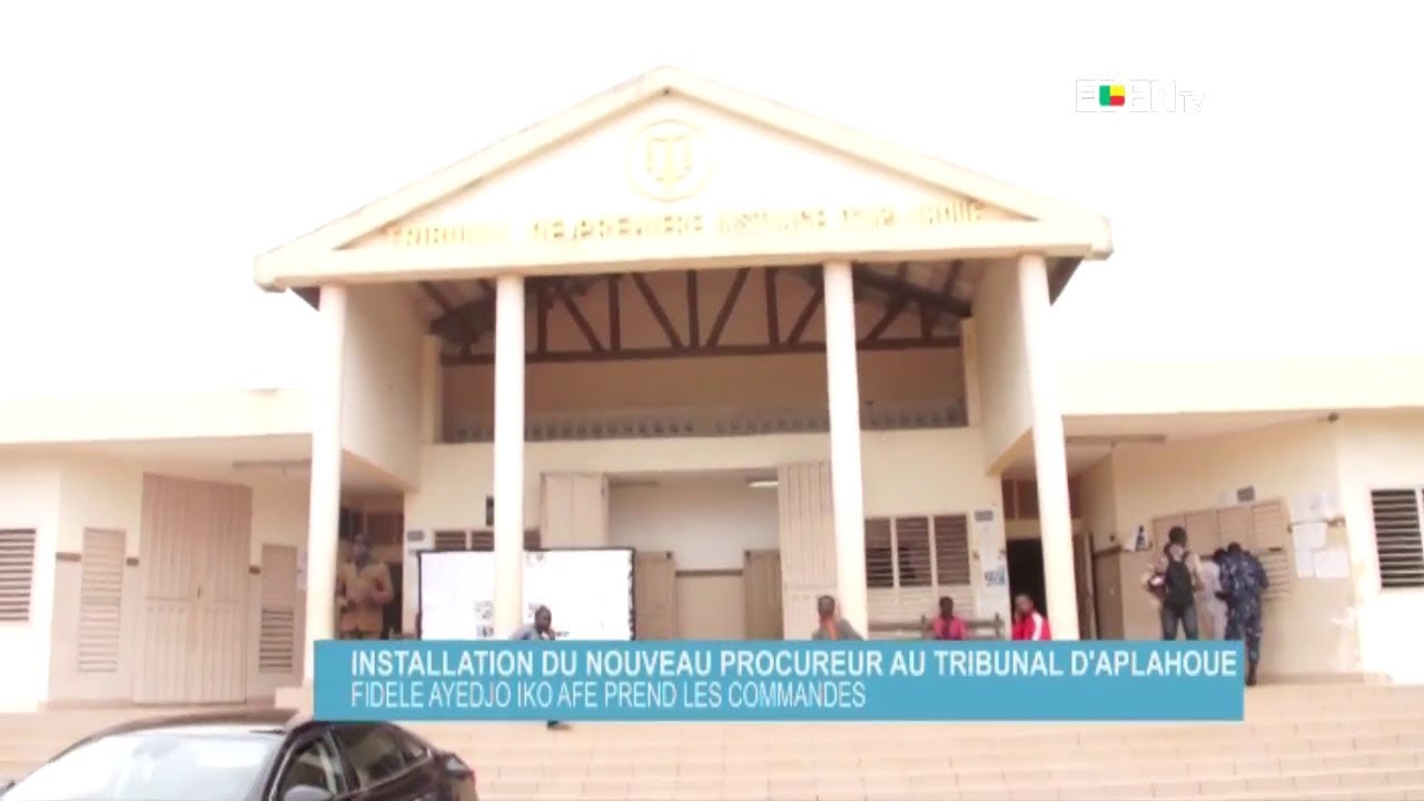 Installation du nouveau procureur au tribunal d’Aplahoué