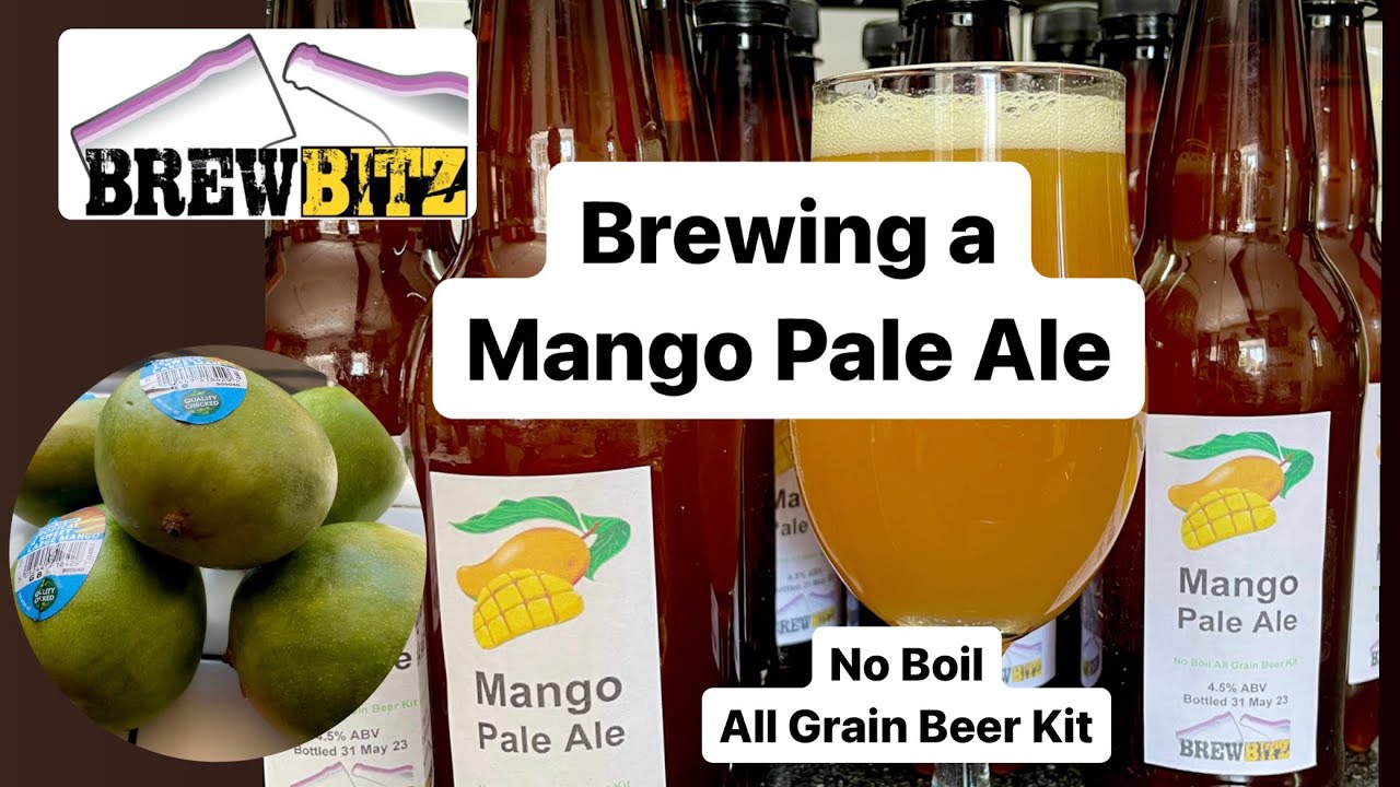 Brewing the Mango Pale Ale All Grain No Boil Beer Kit by Brewbitz