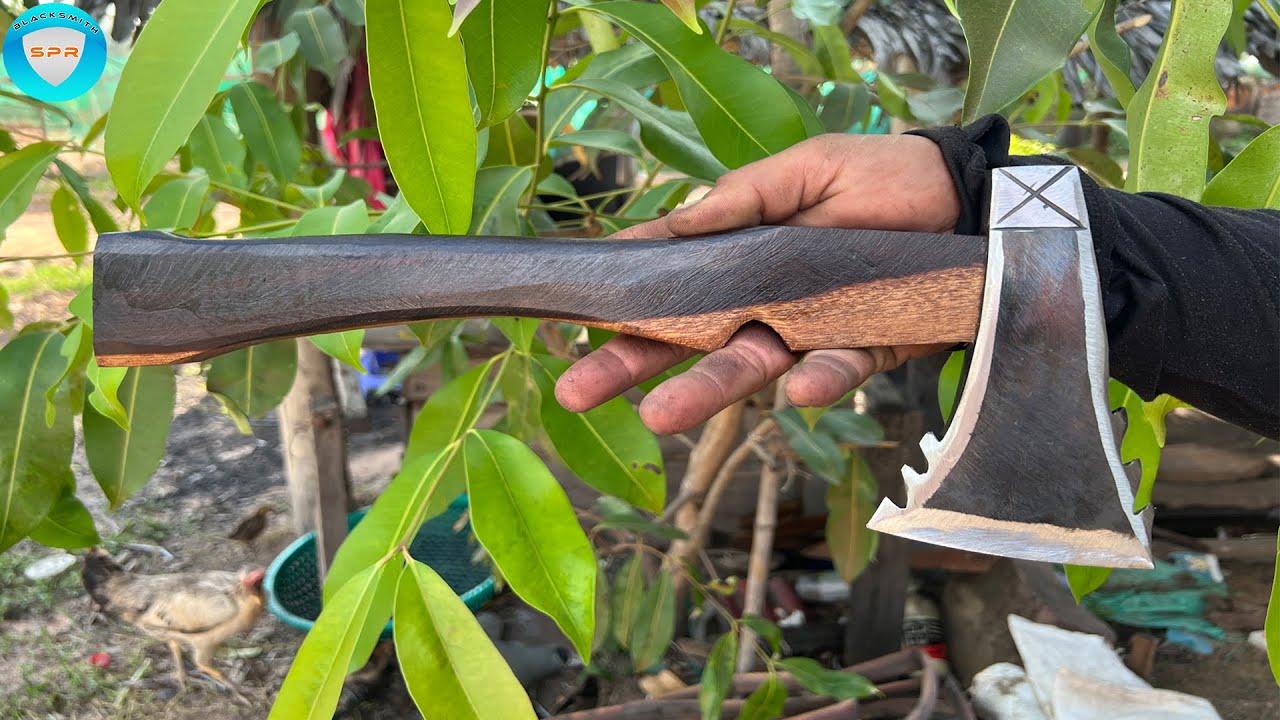 THE MOST POWERFUL AXE MAKING PROCESS | Blacksmith SPR