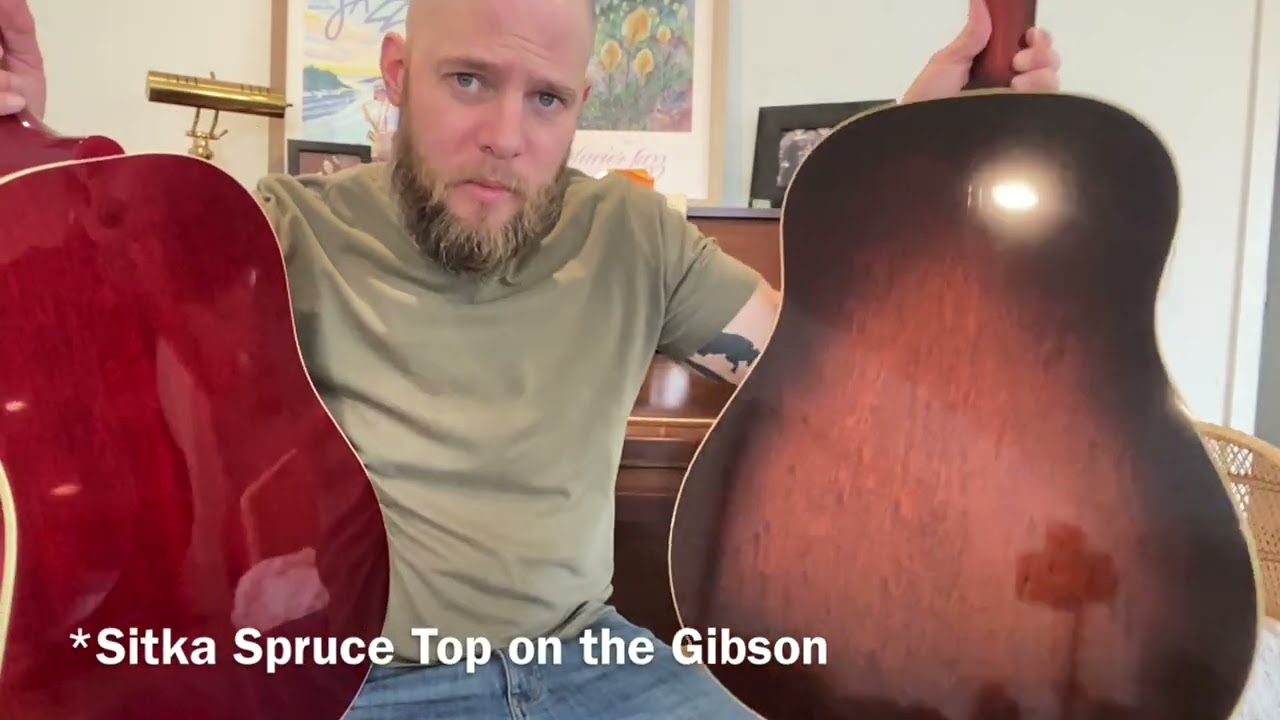 Gibson J-45 Slash vs Fairbanks Jumbo 1934 F-35