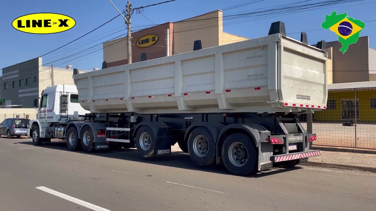 Revestimento Protetivo LINE-X em Caçamba Basculante