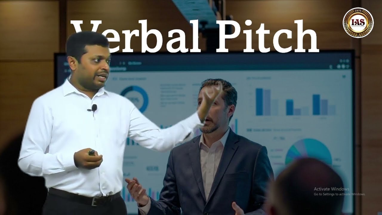What is a Verbal Pitch? 🎤👉 Ask from the Expert Mr. Nishantha Adikari