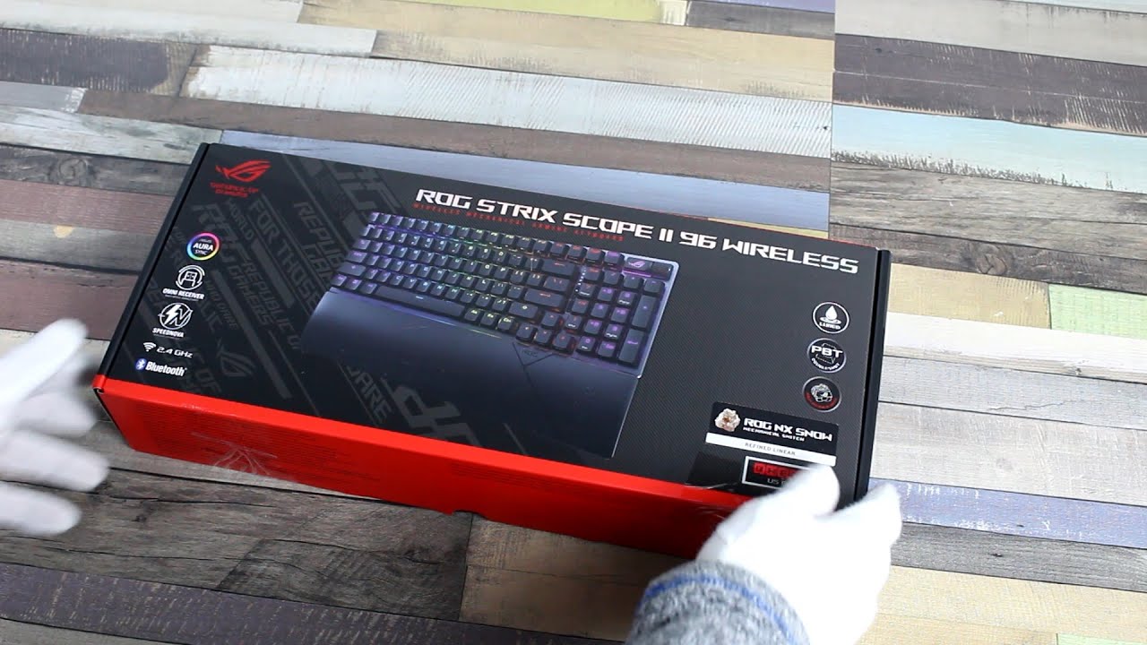 ASUS ROG Strix Scope II 96 Wireless Keyboard Unboxing
