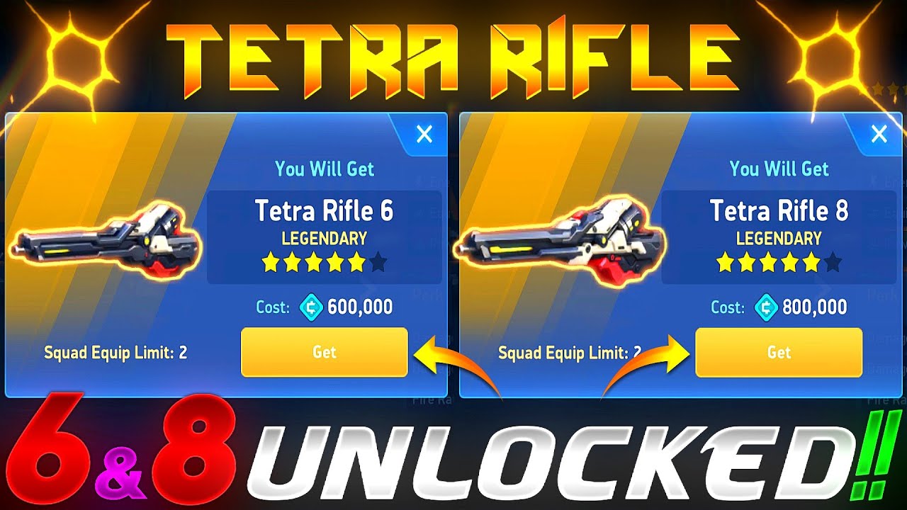 I BOUGHT TETRA RIFLE 6 and 8!! 😍🔓 || MECH ARENA || HRG ||
