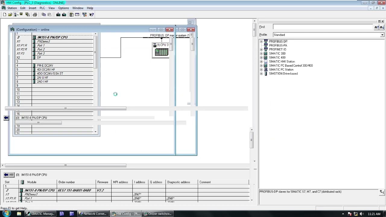 Comunicación PROFIBUS Master   Slave en Siemens Step 7