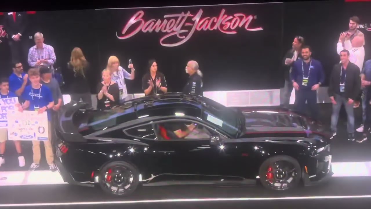 2026 mustang dark horse  super charged track pack vin #001 sells for huge money at Barrett Jackson !