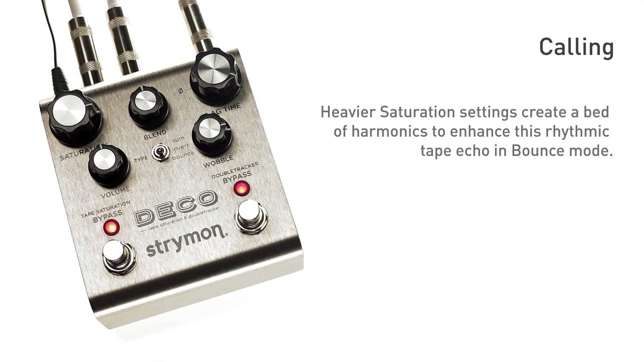 Strymon Deco - Slapback and Tape Echo audio examples