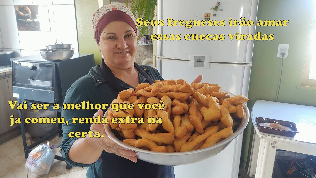 Como fazer cueca virada crocante e macia para vender. Produto imbatível para renda extra.