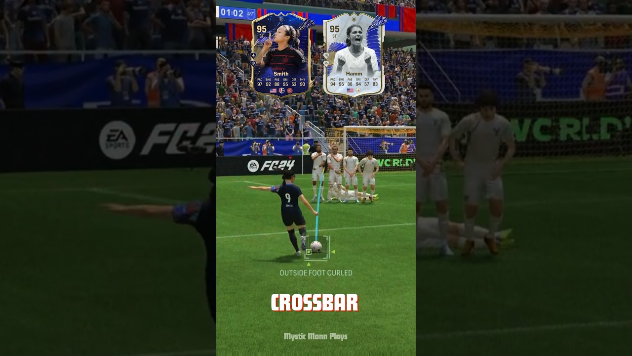 TOTY Smith vs Mia Hamm Freekick Challenge #easportsfc24 #fc24 #fifa #freekick #football #toty