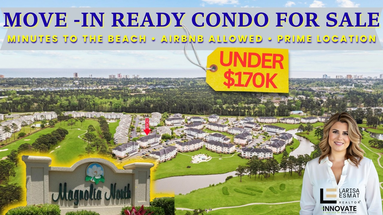 1BR Move-In Ready Condo in Magnolia North | Myrtle Beach Investment Opportunity Near the Beach