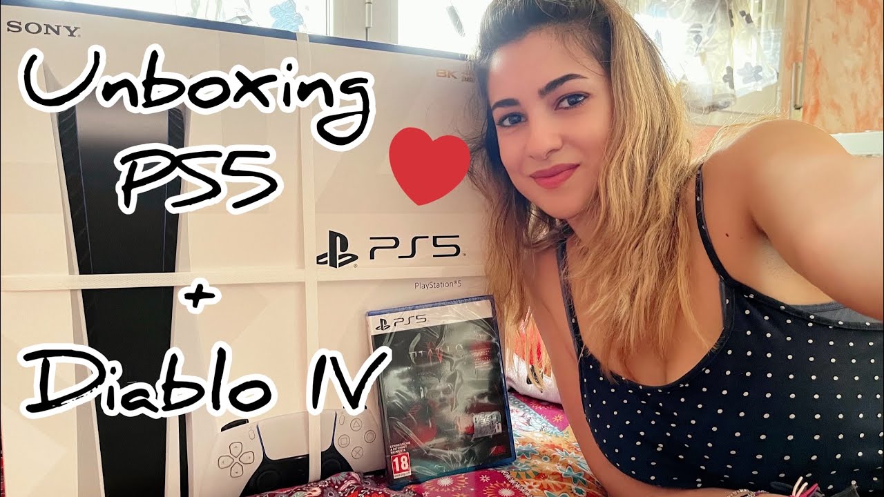 ASMR NO TALKING|| UNBOXING PS5 + DIABLO IV ♥︎♡︎ Tapping 🤍