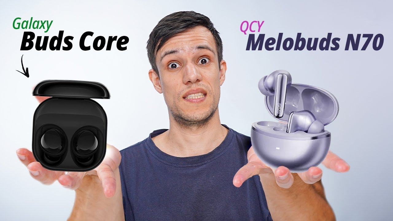 Galaxy Buds Core vs QCY HT18 MeloBuds N70 -  Qual o melhor FONE para Comprar? Comparativo