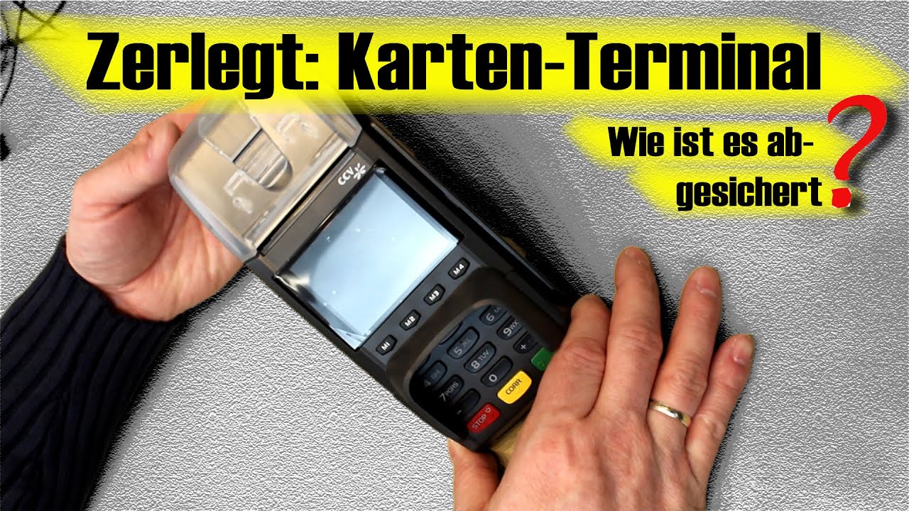 Aufgeschraubt: Kartenzahlungs-Terminals - wie sicher sind sie gebaut?