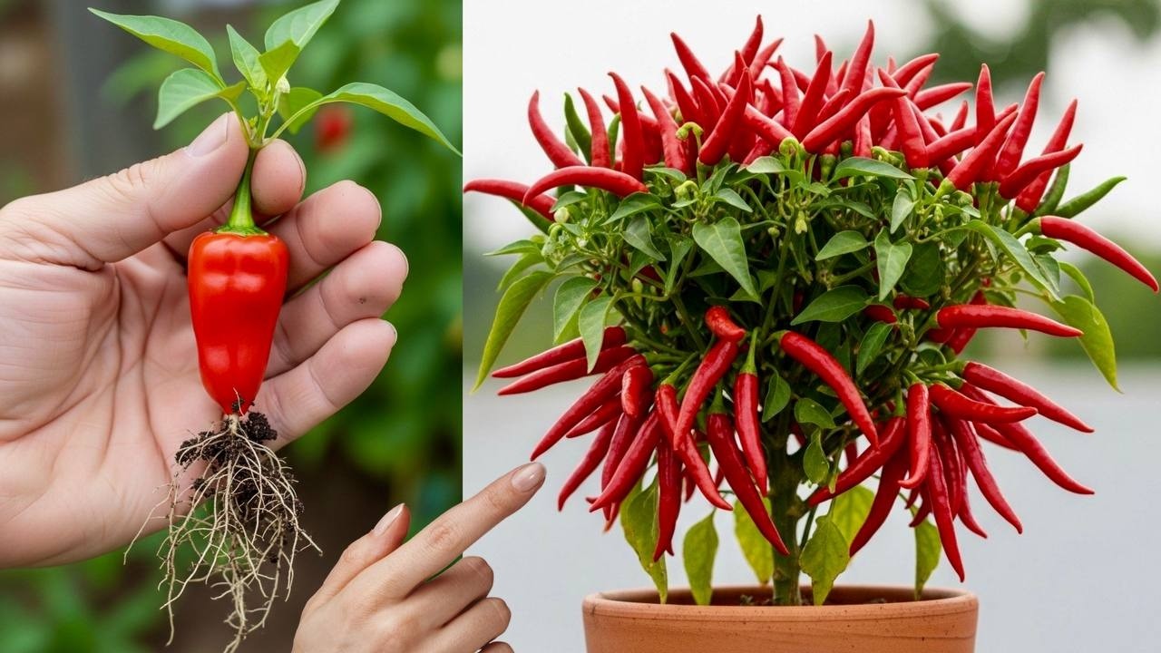 How to grow a chili plant from a chili seed to produce a lot of fruit in a short time