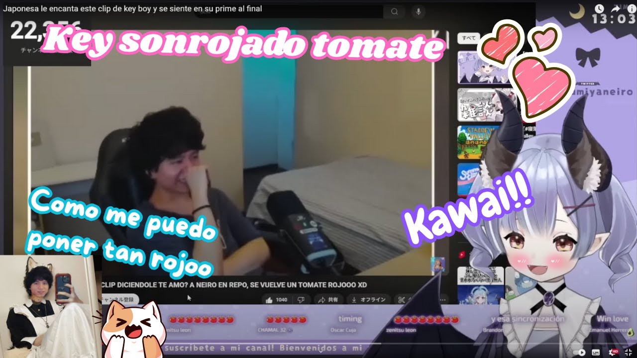 Key Reacciona a su clip Rojoo Tomate ❤️la reaccion de la reacion de Key a Neirita💕