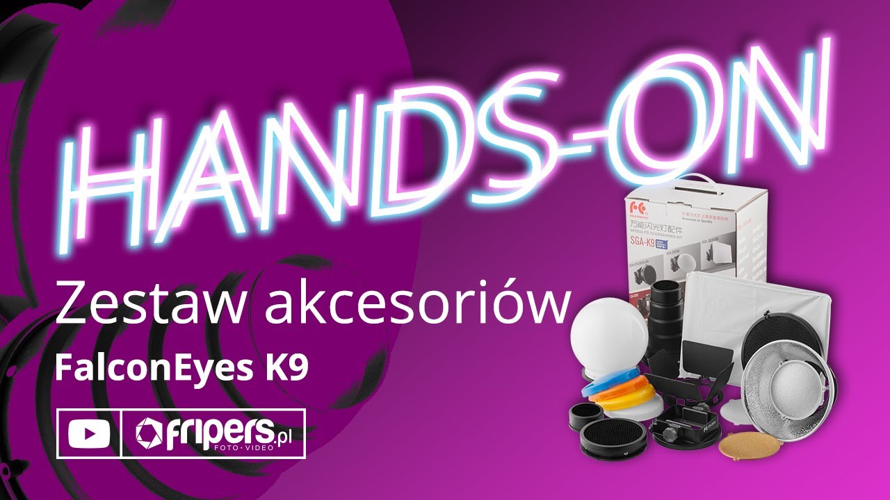 HANDS-ON zestaw akcesoriów FALCON SGA-K9 do lamp reporterskich
