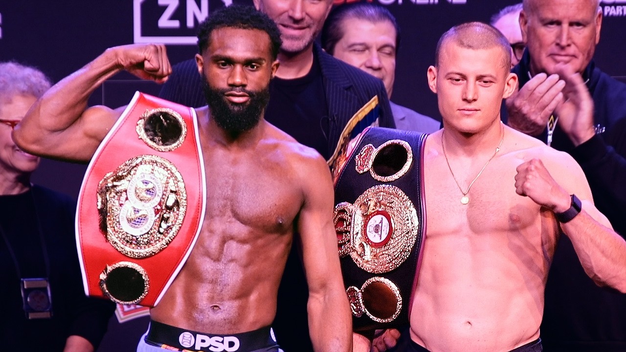 Jaron Ennis vs Eimantas Stanionis FULL INTENSE WEIGH IN & FACE OFF Video