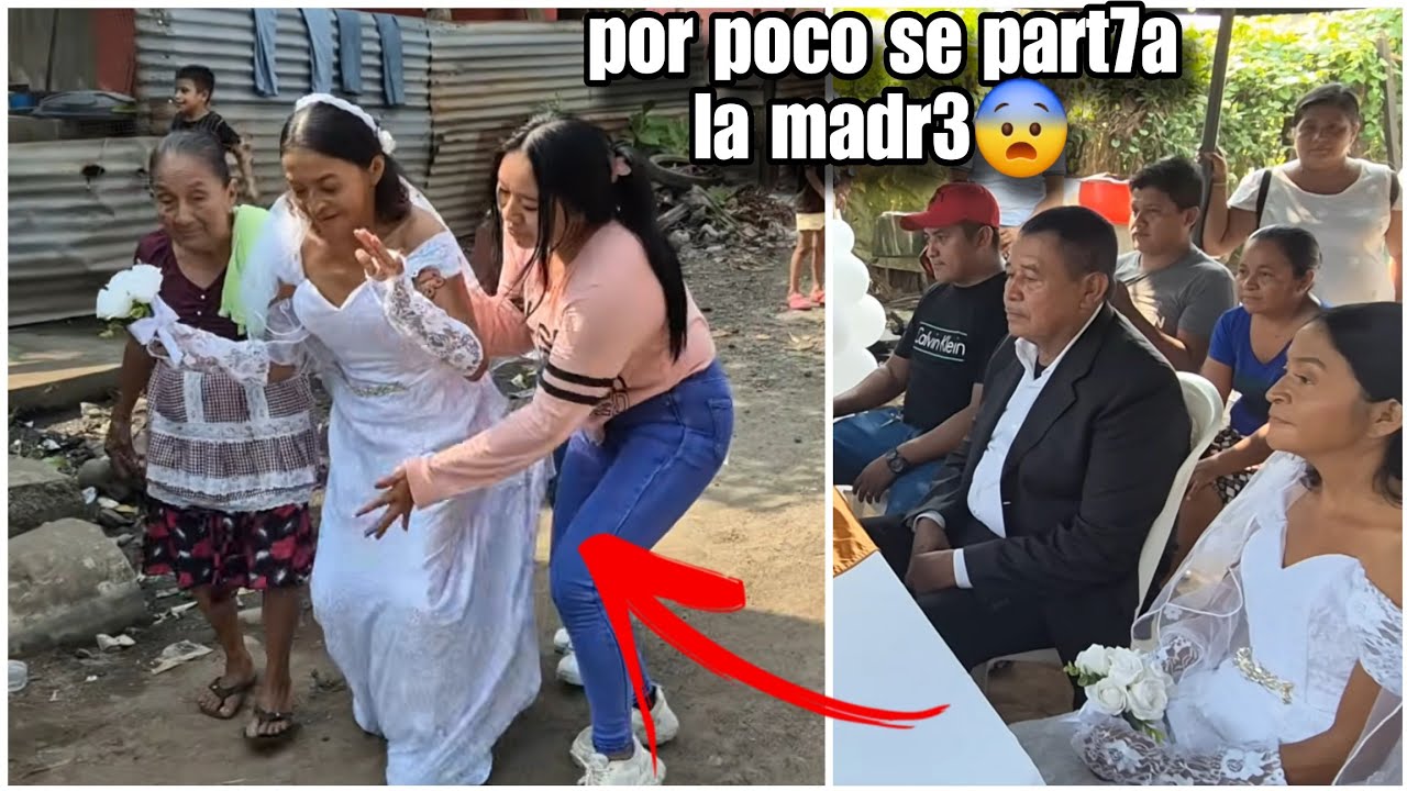 Así Fue la Entrada de la Novia al Altar/Don Lino La Recibe con un Gran Beso😳