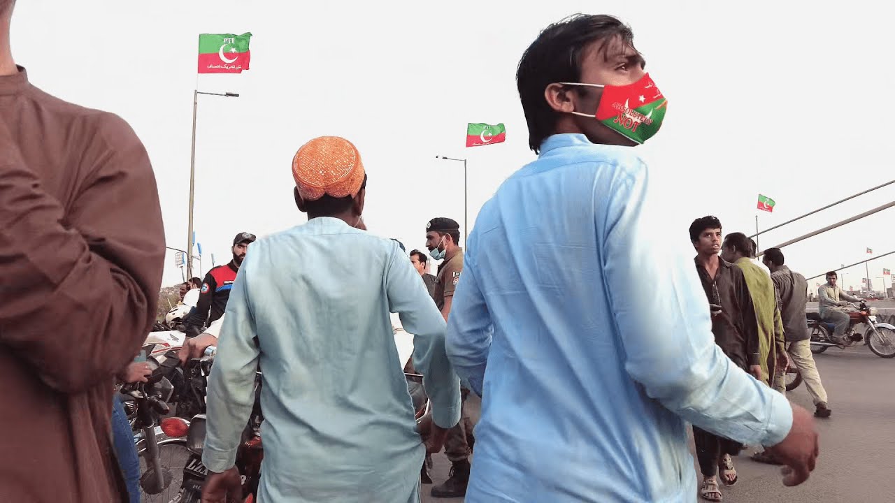 Walk into political PTI rally in Lahore-Political Culture in Pakistan