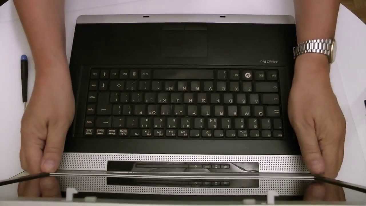 FUJITSU SIEMENS Amilo Pro keyboard replacement wymiana klawiatury Tastatur austausch
