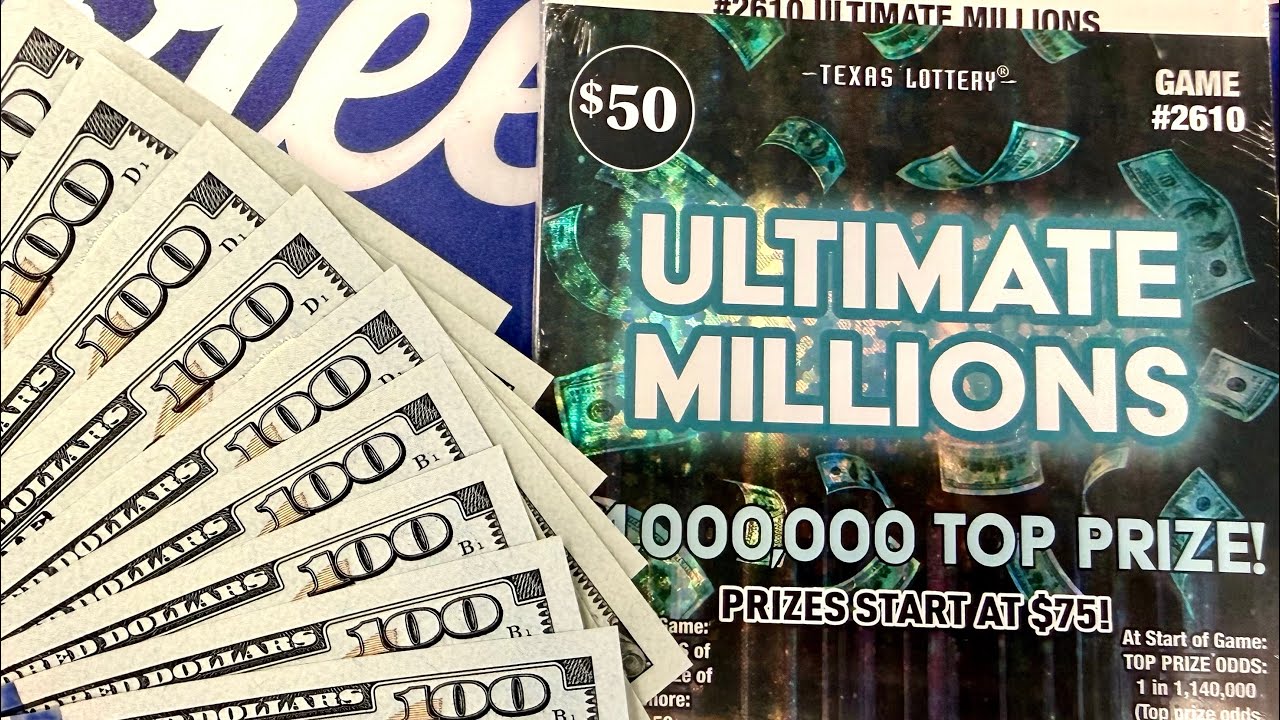 Совершенно новый лотерейный билет Ultimate Millions за 50 долларов в Техасе.