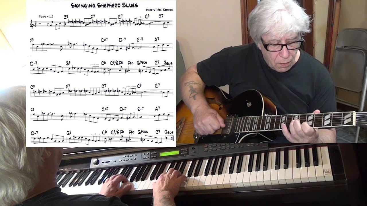 Swingin' Shepherd Blues - Jazz guitar & piano cover ( Morris 