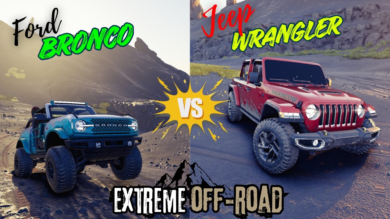 Extreme😱 Off-Road Challenge🔥 | Bronco vs Wrangler | The  Crew Motorfest |