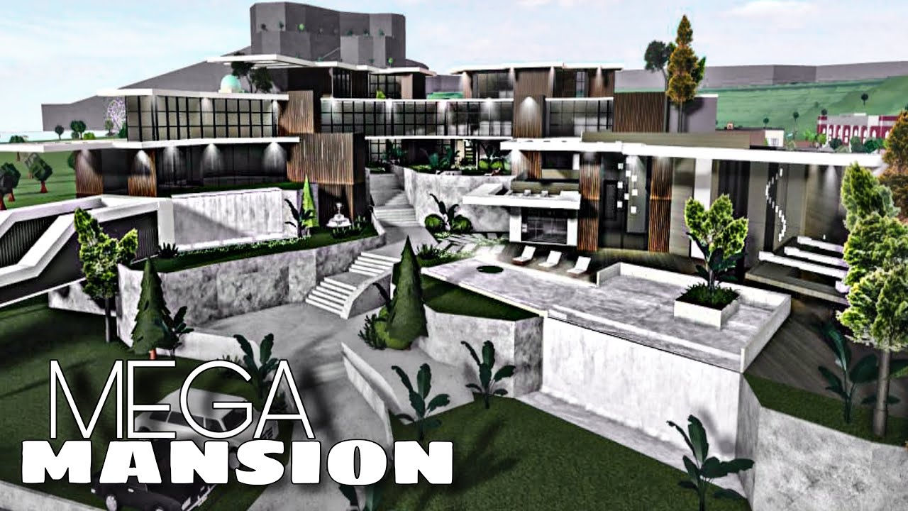 Bloxburg: Ultra Mega Mansion Modern House | House Build | Roblox