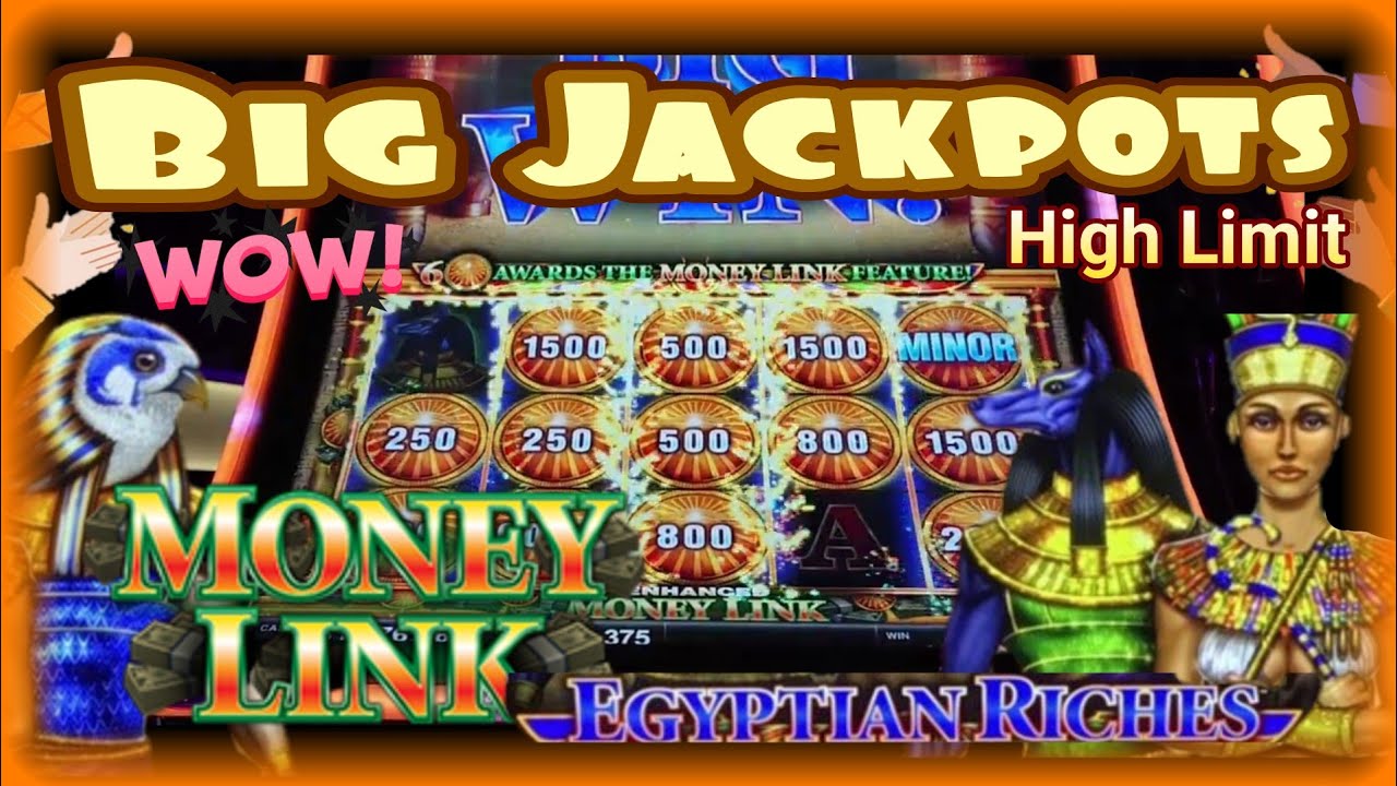 ⚠️Big Jackpots in Enhanced Money Link | Egyptian Riches Slot Machine