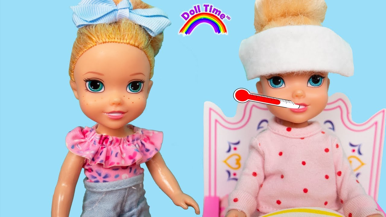 Annie is Sick! Elsie and Annie's Sick day Routine
