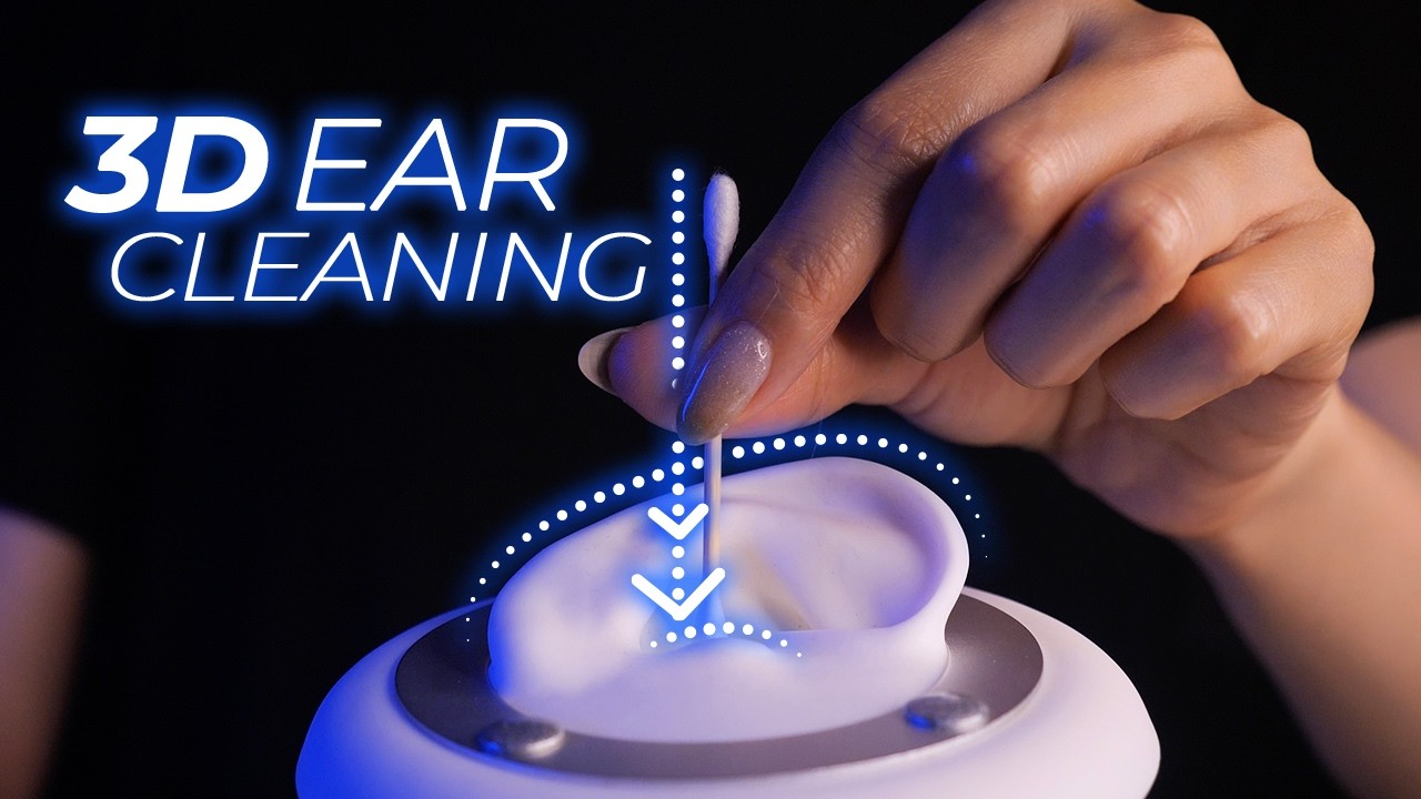 ASMR Deepest Inner Ear Cleaning for Sleep with Slow 3D Brain Penetration (No Talking)