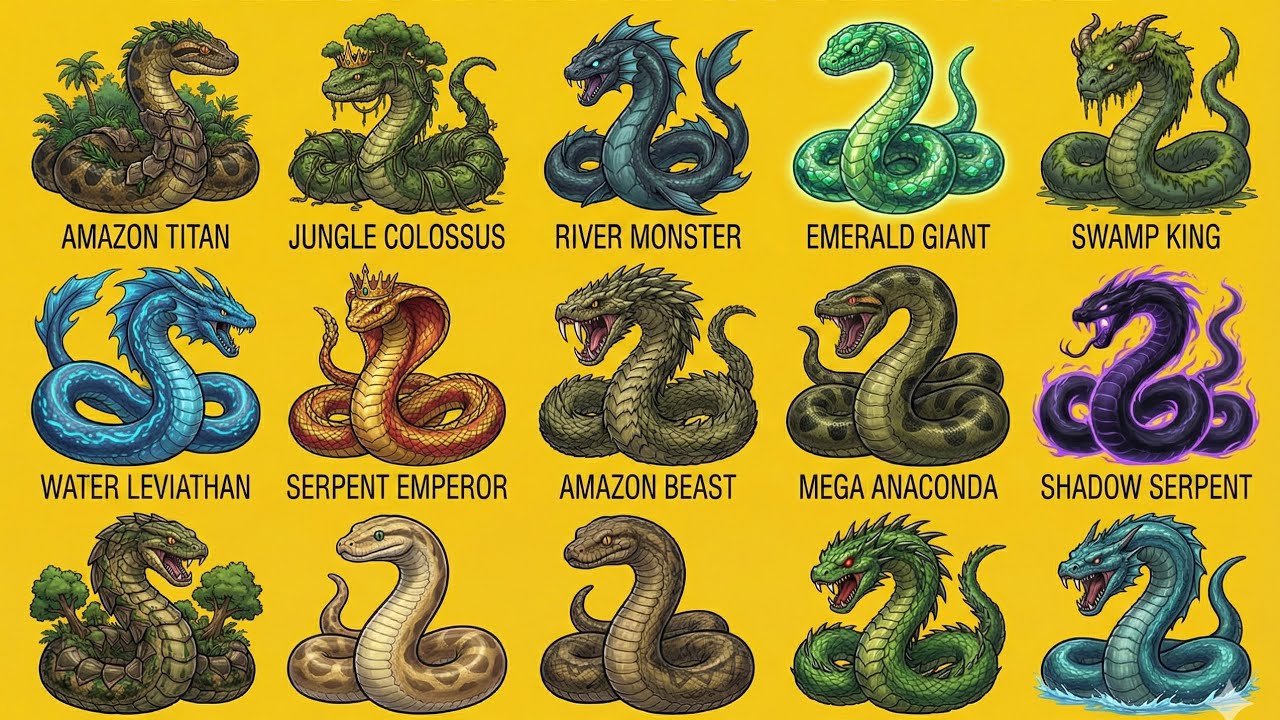 Amazon world biggest Anaconda | Top 15 Giant Snakes in the Amazon Jungle 